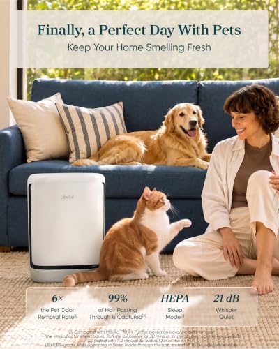 LEVOIT Smart Pet Air Purifier for Home Pets Large Room, Vital Pet Pro,White - Image 2