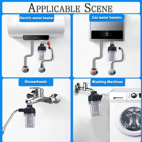 Spin Down Sediment Filter, Reusable Sediment Water Filter, with 250 Mesh Screen, Leak-Proof Gasket and wrench, For water heaters, washing machines, water purifiers with 1/2" threaded connectors. - Image 6