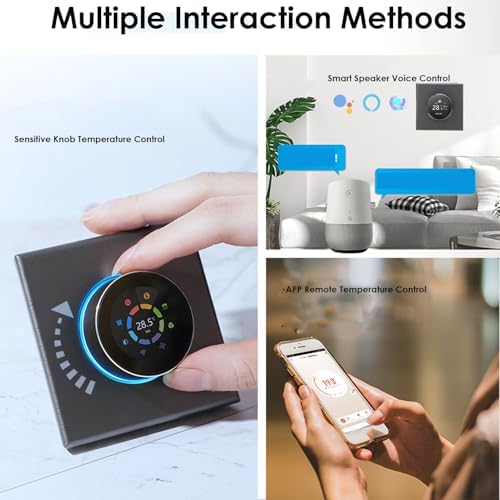 Smart Knob Thermostat TFT Touch Screen for AC Floor Heating Water - Image 5