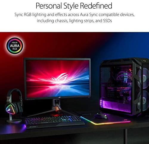 ASUS ROG Balteus Qi Vertical Gaming Mouse Pad with Wireless Qi Charging Zone, Hard Micro-Textured Gaming Surface, USB Pass-Through, Aura Sync RGB Lighting and Non-Slip Base (12.6” X 14.6”) (Renewed) - Image 5