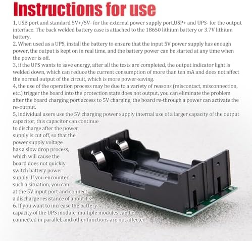 KOOBOOK 3Pcs 18650 Lithium Battery Charging Module 15W 5V 3A UPS Booster - Image 4