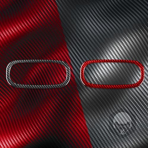 Car Center Console Air Conditioner Climate AC Outlet Vent Control Panel Sticker Real Black Carbon Fiber Trim Compatible with Benz Smart 2016 2017 2018 2019 2020 2021 Auto Interior Accessories - Image 6