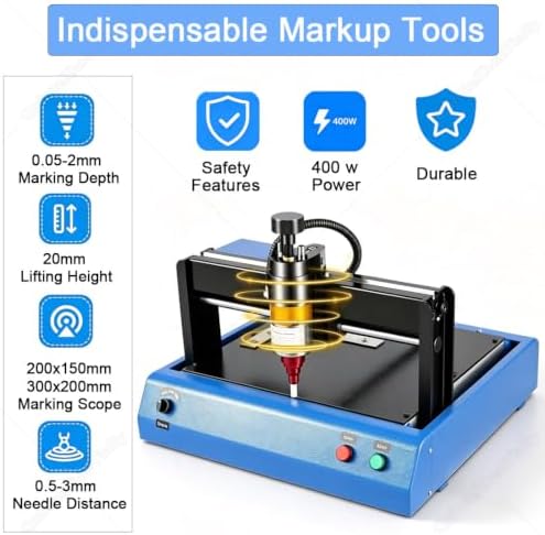 Desktop Nameplate Tag Marking Tool,No Compressor Required 200x150mm - Image 2