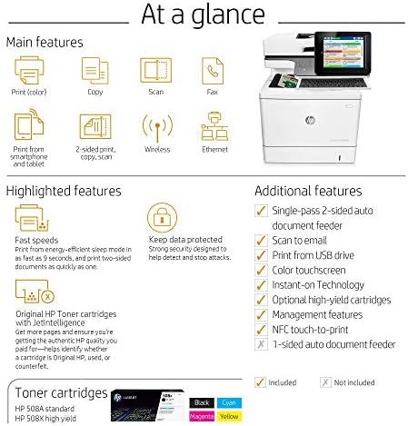HP Color LaserJet Ent Flow MFP M577z Prntr:US/CA/LA (Renewed) - Image 6