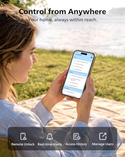 Philips WiFi Keypad Door Lock with Handle, App Control Smart Deadbolt Lock - Image 3