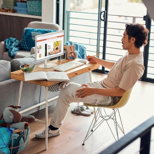 HP 22" FHD All-in-One Desktop Computer | Intel Dual-Core CPU | 16GB DDR4 RAM, 512GB PCIe SSD | WiFi 6, Bluetooth 5.3, RJ45 | Anti-Glare | Intel UHD Graphics | USB-C 5Gbps Port | Wired KB & Mouse - Image 7