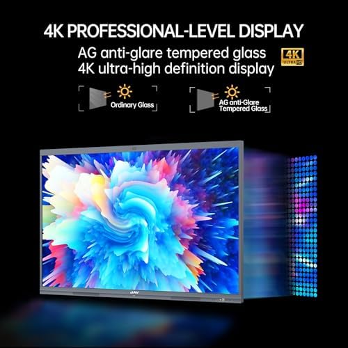 JAV 86" Smart Board Pro Google EDLA Certified 4K UHD Interactive Whiteboard for Classroom Office All-in-One Touchscreen Display with 48MP AI Camera 100W Soundbar Android 14 8+128GB Wall Mount Included - Image 6