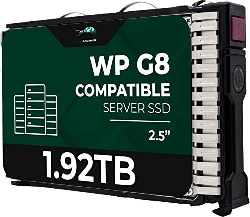 Water Panther 1.92TB MLC SAS 12Gbps 2.5in x 15mm SSD for HP ProLiant Servers | Enterprise Solid State Drive in G8 G9 G10 Tray Compatible with DL560 DL385p DL380 DL360 ML110 by WaterPanther
