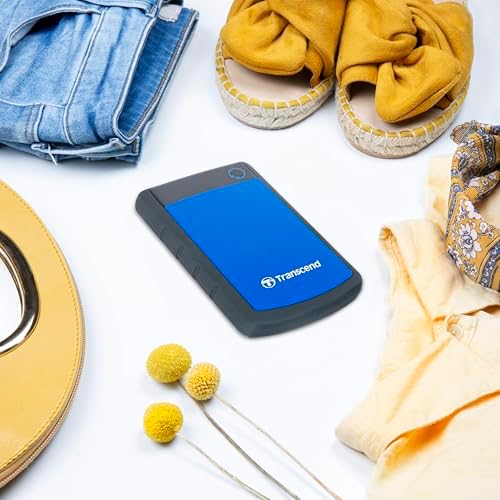 Transcend 4TB StoreJet 25H3 Rugged Portable HDD, One Touch Backup - Image 6