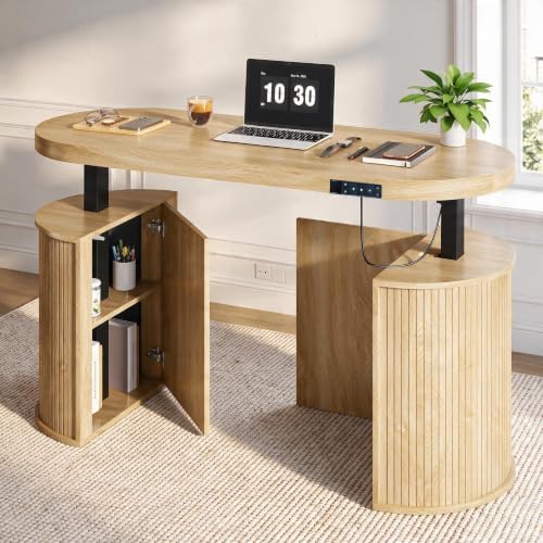 Electric Standing Desk, Sit Stand Up Desk, Adjustable Height Executive Desk by zofiauai