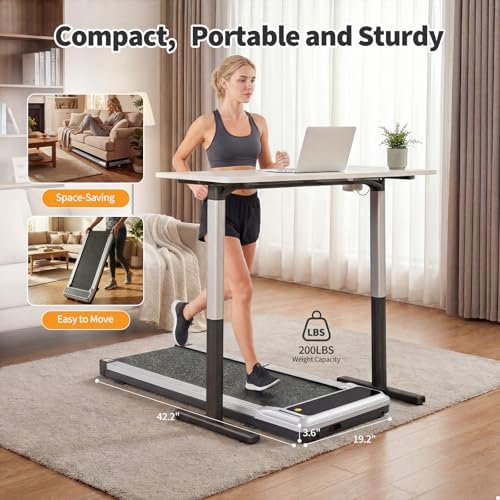 3-in-1 Walking Pad Under Desk Treadmill for Home Office Portable - Image 5