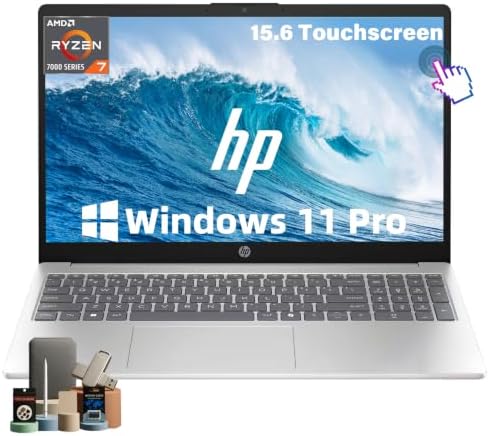 HP 15.6" FHD Touchscreen Laptop, 16GB RAM, 512GB SSD, AMD Ryzen 7 7730U by Unknown