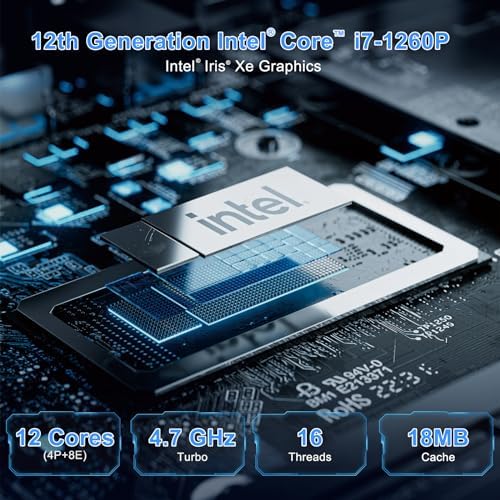 ASUS NUC 12Pro, Intel NUC 12 Pro NUC12WSHi7 Mini PC, Intel Core i7-1260P (12C/16T, Up to 4.8GHz), 32GB DDR4 RAM, 1TB PCIe 4.0 NVMe SSD, Iris Xe Graphics, WiFi 6E, BT 5.3, 8K Support, Win 11 Pro - Image 2