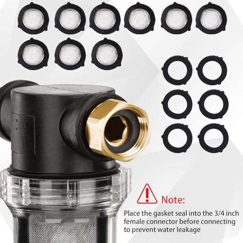 4 Pcs Washing Machine Water Filter with 40 Mesh 100 Mesh Screen Garden Hose Percolator Pressure Washer Percolator Inline Water Sediment Filter for RV Camping Car Wash - Image 6