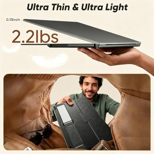 Leudaich 15.6" Laptop Screen Extender, Clamp-On Vertical Dual FHD 1080P Portable Dual Monitor, Vertical Screen Extender Plug & Play for Windows/Mac/Android/Gaming, Fits 13-17" Laptops - Image 6