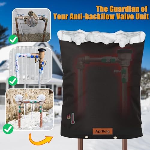Insulated Sprinkler Valve Cover for Outside Black, 24" W x 30" H - Image 2
