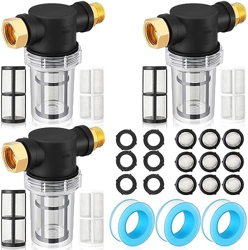 Retisee 3 Set Washing Machine Inlet Water Filter, 40 Mesh & 100 Mesh Screen by Retisee