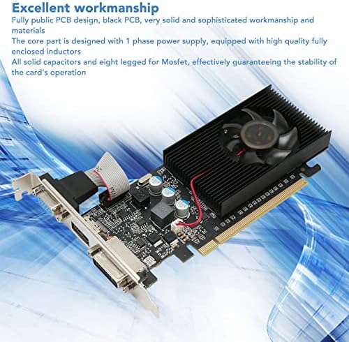 GT210 Graphics Card, DDR3 1GB 64bit Gaming Graphics Card with DVI VGA Ports, PCIe 2.0, Supports for DirectX10.1, Computer Graphics Card for Office - Image 5