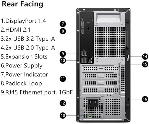 Dell Pro Tower Desktop PC Business Computer, 8GB DDR5, 512GB SSD - Image 7