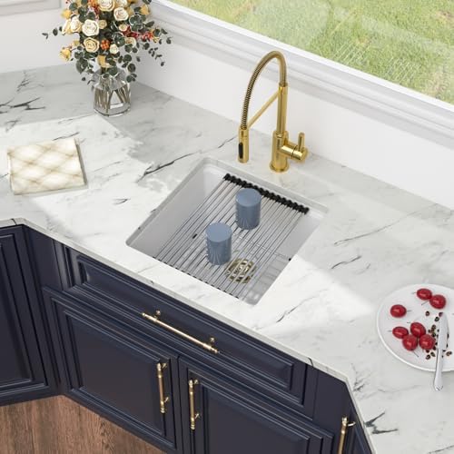Kichae 18 White Undermount Bar Sink Small Prep Granite Composite Quartz Sink - Image 4