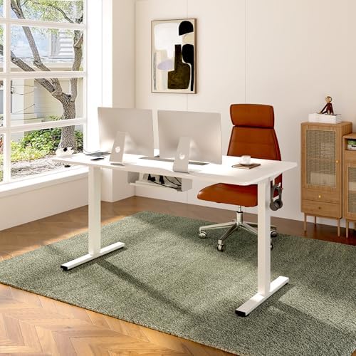 FLEXISPOT EN2 48"x24" Standing Desk with Power Strip Bundle, White - Image 2