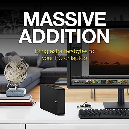 Seagate Expansion STKP6000400 6 TB Desktop Hard Drive - External - Black, 7" x 1.6" x 4.9" - Image 4