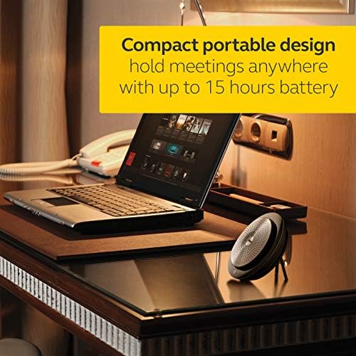 Jabra Speak 710 MS Wireless Bluetooth Speakerphone with Link 370 USB Adapter – Portable Conference Speaker for Holding Meetings Anywhere with Immersive Sound - Certified for Microsoft Teams - Image 6