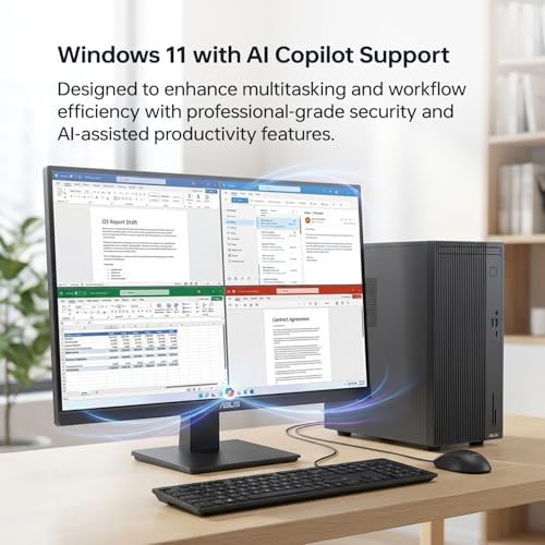 ASUS V500 Home & Business Tower Desktop, 10-core Intel Core i7-13620H Processor, 16GB DDR5 RAM, 1TB SSD, DisplayPort, Wi-Fi 6, Wired KB & Mouse, Win11 Pro, Bundle with ADATA 64GB USB Flash Drive - Image 5