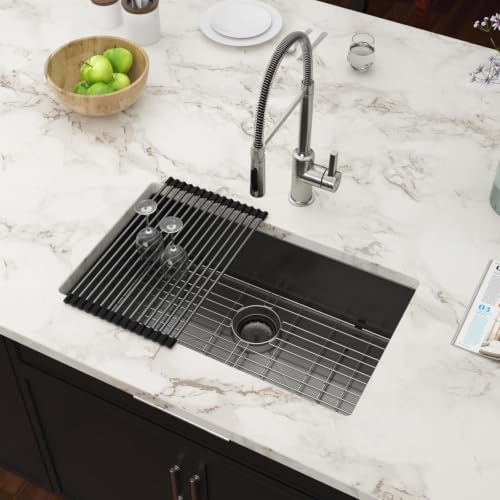 30 Inch Black Undermount 16 Gauge Stainless Steel Kitchen Sink - Image 2