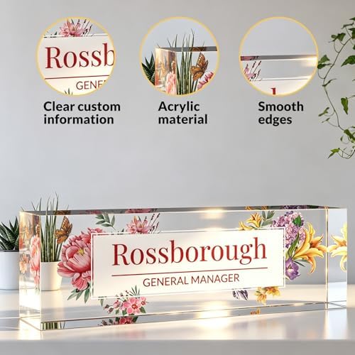 Custom Name Plate for Desk, Desk Name Plate Personalized, Acrylic Desktop Ornament, Stylish Office Decor, Appreciation Present for Boss, Social Worker, Teacher, Nurse, Employee - Image 5