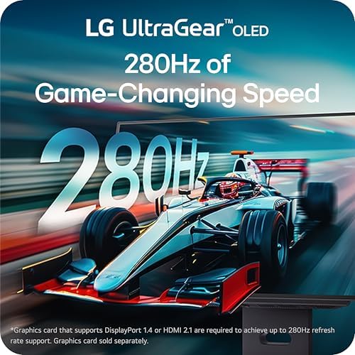 LG 27GX700A-B 27-inch Ultragear QHD (2560 x 1440) OLED Gaming Monitor, 280Hz, 0.03ms, NVIDIA G-Sync, AMD FreeSync Premium Pro, VESA DisplayHDR TrueBlack500, with up to DCI-P3 99.5%, HDMI 2.1, Black - Image 6
