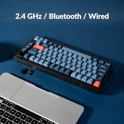 Keychron V1 Max QMK Wireless Mechanical Keyboard, 75% Layout Custom Knob - Image 6