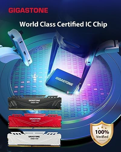 【DDR4 RAM】 GIGASTONE Game PRO 32GB Kit (2x16GB) DDR4 3200MHz PC4-25600 CL 16-18-18-40 Intel XMP 2.0 AMD Ryzen 1.35V UDIMM 288 Pin Unbuffered Non ECC High Performance Gaming Desktop Memory - White - Image 5