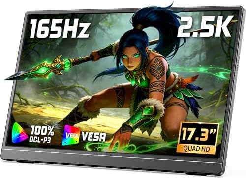 VILVA 17.3" QHD 165Hz USB-C HDMI Gaming Monitor by VILVA
