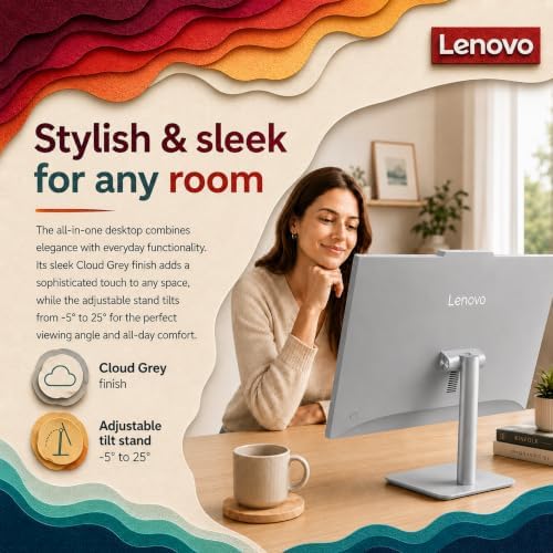 Lenovo 24" IdeaCentre All-in-One Desktop, 16GB RAM, 1TB Storage - Image 6