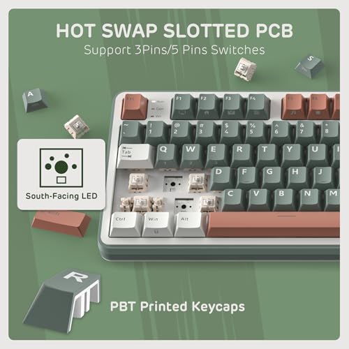 RK ROYAL KLUDGE S98 Wireless Mechanical Keyboard w/Smart Display & Knob - Image 6