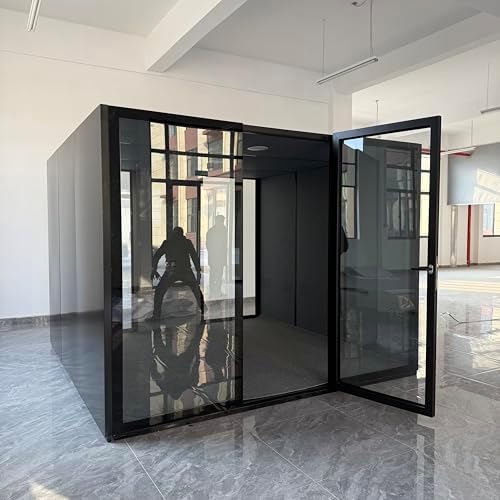Soundproof Office Pod Booth – Private, Acoustic Vocal Booth Designed for Office Phone Calls, Remote Work, Video Conferences, and Focused Productivity (Black, XXL) by KBHousing