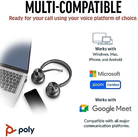 Poly Voyager 4320 UC | Bluetooth Wireless Headset with Noise-Canceling Mic - Image 6
