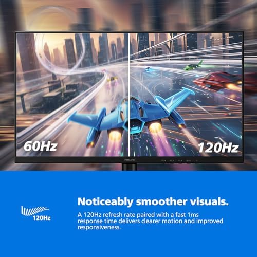 Philips 22 Inch Computer Monitor FHD 120Hz Overclocked IPS VESA, 22E2N1100 - Image 3