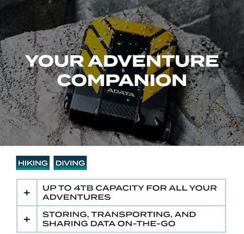 ADATA HD710 Pro, External Hard Drive, Yellow, 2TB - Image 5