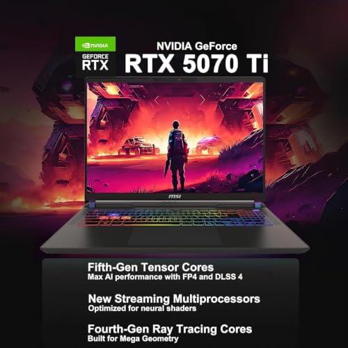 msi Vector 16 HX AI Gaming Laptop 16" WUXGA IPS 144Hz Intel 20-core Ultra 7 255HX (>i9-14900HX) 32GB DDR5 4TB SSD GeForce RTX 5070 Ti RGB Backlit Thunderbolt5 Win11 ICP Acc - Image 4