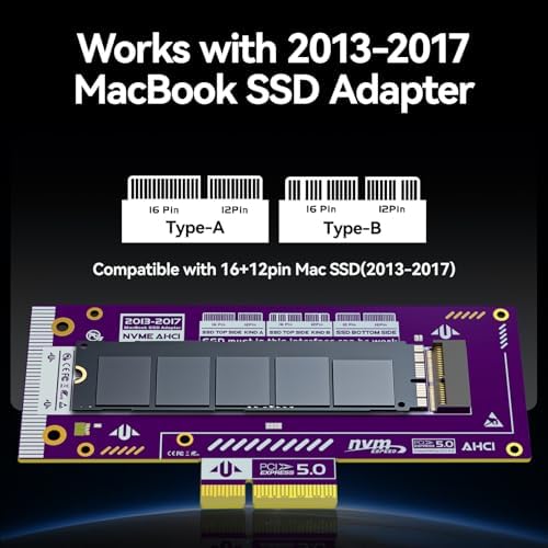 JEYI PCIe 5.0 SSD Adapter for MacBook, 128Gbps PCIe 5.0 x4/x8/x16 Slot - Image 4