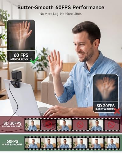 AOC 4K Webcam for PC with PDAF, Sony Sensor, 1080P 60FPS Streaming Camera - Image 4