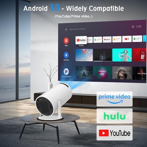 Mini Projector,Portable Projector with Dual Band WIFI and Bluetooth - Image 2