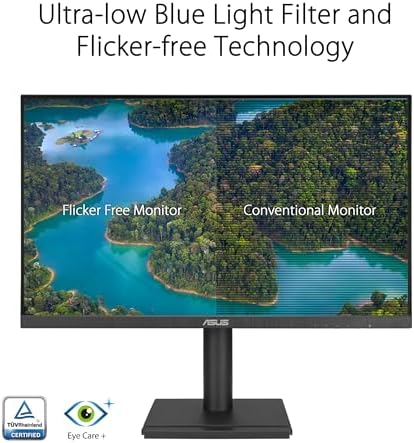 ASUS VA27DQFS 27 Inch 1080P Computer Monitor, USB Docking, TAA Compliant - Image 4
