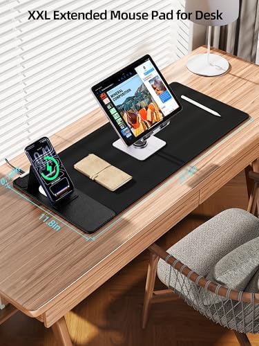 Mouse Pad with Magnetic Wireless Charging & Adjustable Phone Stand - Image 4