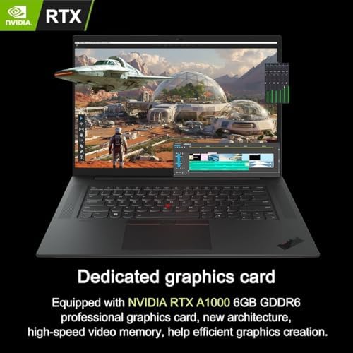 Lenovo ThinkPad P1 Mobile Workstation Laptop (16" 2K 165Hz, Intel 14-Core i7-13800H, 32GB DDR5, 1TB SSD, NVIDIA RTX A1000 6GB) 2 x Thunderbolt 4, Fingerprint, Backlit, IR Webcam, IST Hub, Win 11 Pro - Image 4