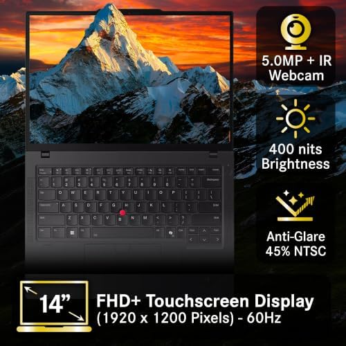 Lenovo ThinkPad T14 Gen 5 Business Laptop 14" FHD+ Touchscreen IPS Display, Intel Ultra 5 135U, 32GB DDR5 RAM, 1TB SSD, 5MP FHD Webcam, Backlit KB, Wi-Fi 6E, 2 Thunderbolt 4, AI PC - Image 4