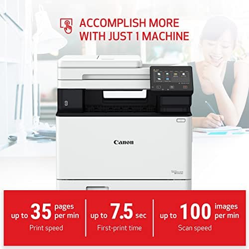 Canon imageCLASS MF751Cdw - Wireless Duplex Color Laser Printer, Multifunction with Copier, Scanner, Automatic Document Feeder, Mobile Ready, 3 Year Limited Warranty, 35 PPM, White - Image 5