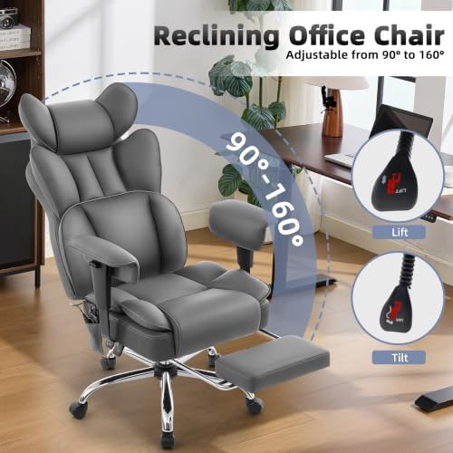 Fizzin Big and Tall Office Chair 500lbs with Massage and Heating Function - Image 5